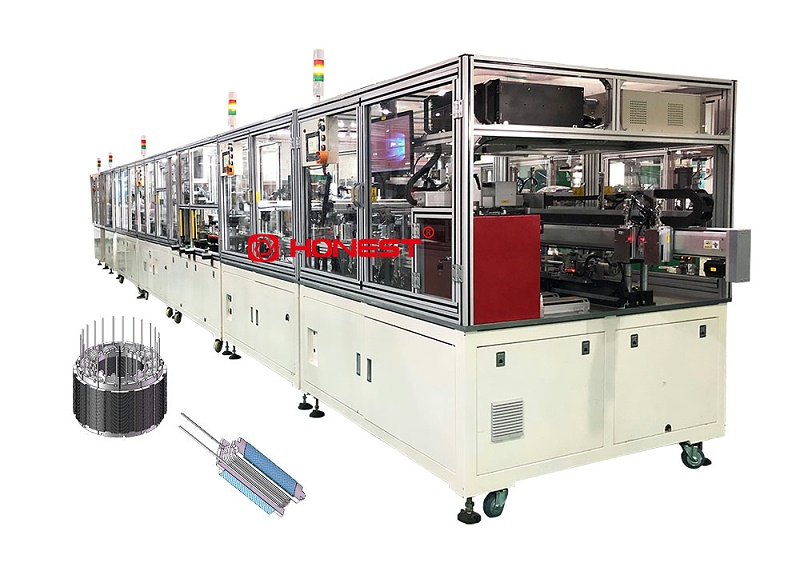 分塊式無(wú)刷定子生產(chǎn)線