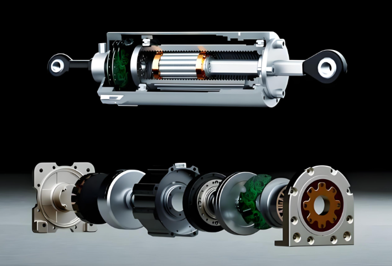 人形機器人關(guān)節(jié)線性執(zhí)行器（網(wǎng)圖+分解圖）