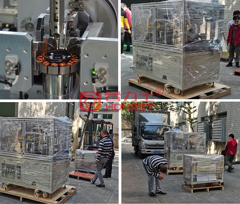 高精密排線、零線傷繞線設(shè)備送貨到客戶工廠