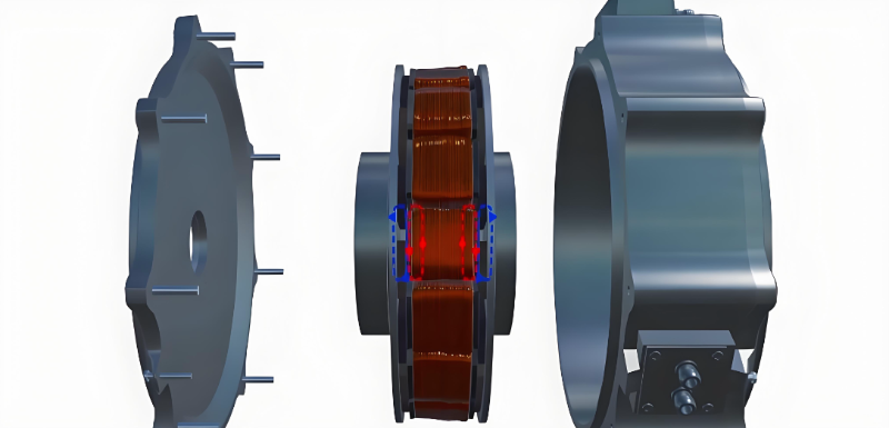 軸向磁通電機(jī)扁平結(jié)構(gòu)